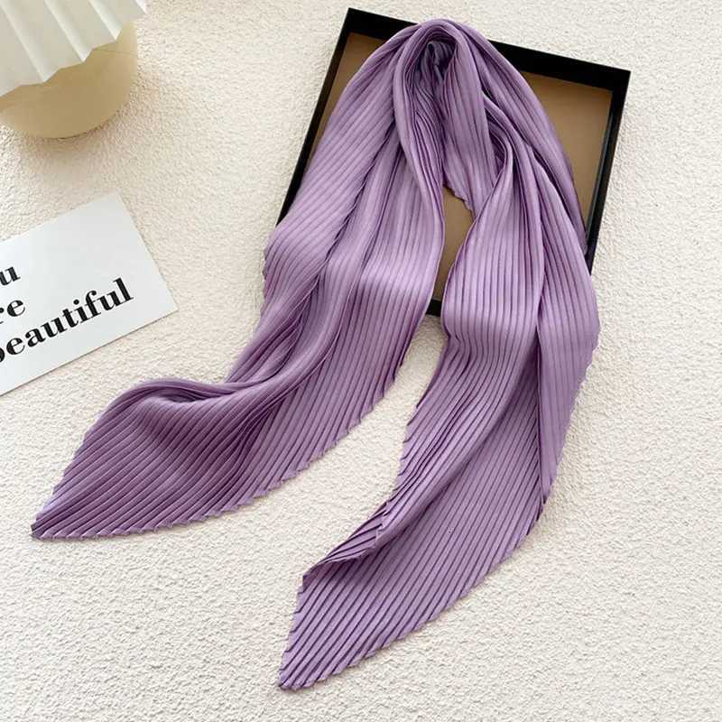 Wen Square Scarf Skinny Ribbon Neck Small Pated Hair Tie Band Kerchi Satin Foard Scarves scarf NeckerchiW251021