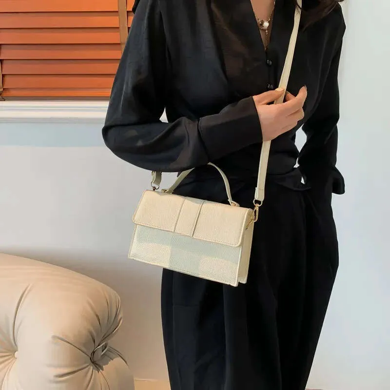 Popular texture women's New armpit small square H buckle single shoulder crossbody bag designer bag