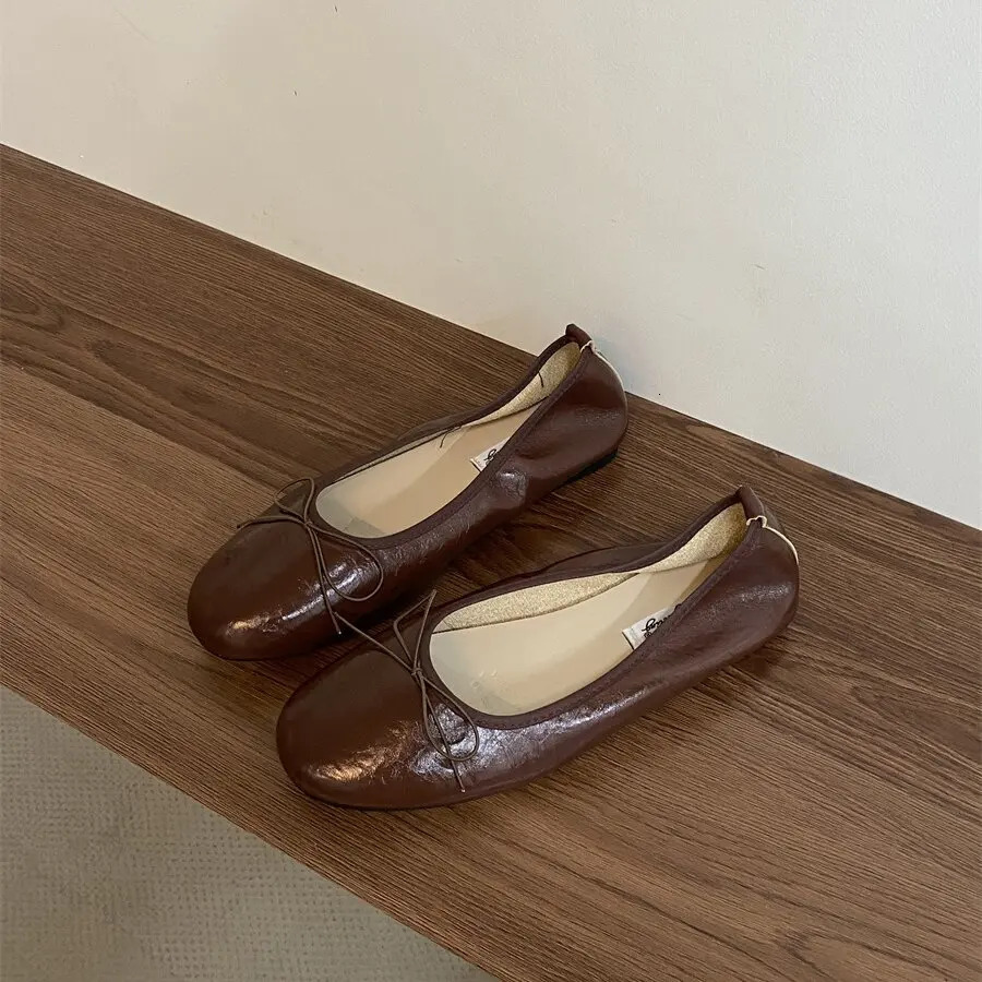 Bailamos Women Flat Heel Shoes Female Flats casual Ballet Dancing Shoes Foldable Sole Boat Shoes Summer Slip On Slipper Mules Sl 251021