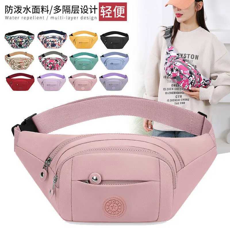 Colorful printing large capacity crossbody chest bag light mobile phone change collection cashier purse ladies Fanny pack Z251021