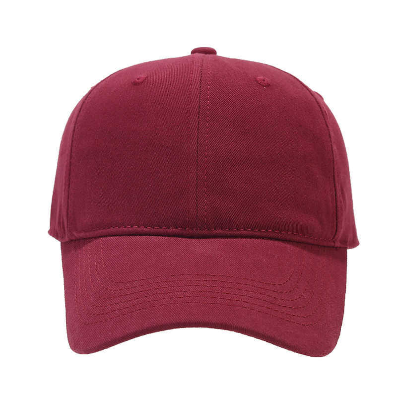 Fashion Plain Soft Top Cotton Baseball Cap for Men Slimming Street Hiphop Duckbill Cap for Women H251020
