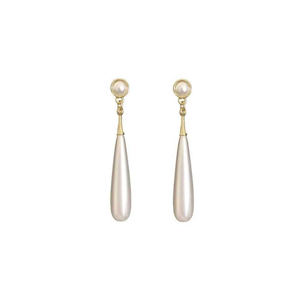 Long Hanging Earrings for Women Girl Imitation Pearl Water Drop Pendant Exaggerated Dangle Earrings Elegant Wedding Ear Jewelry J251021