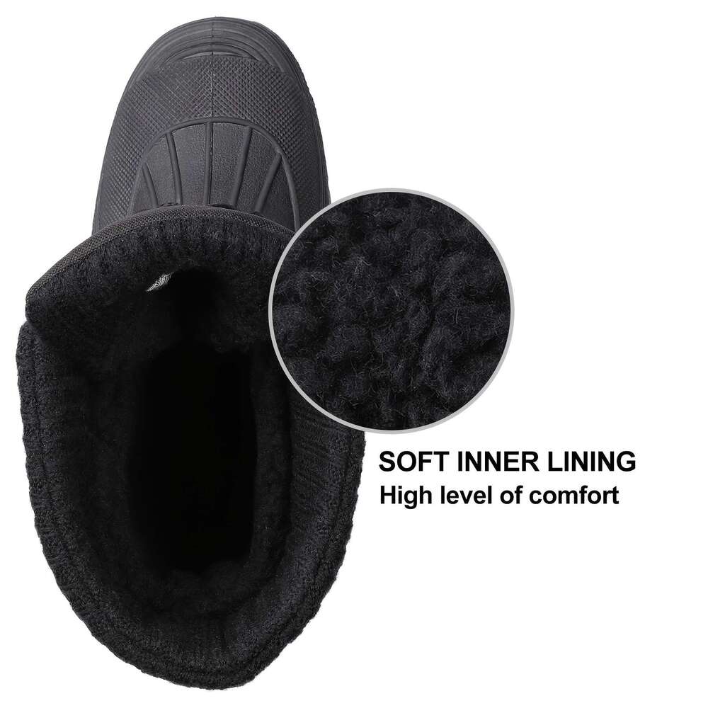 Warm Lined Knixmax Outdoor For Ladies | Non-Slip Boots With Upper - Winter Snow Season Shoes