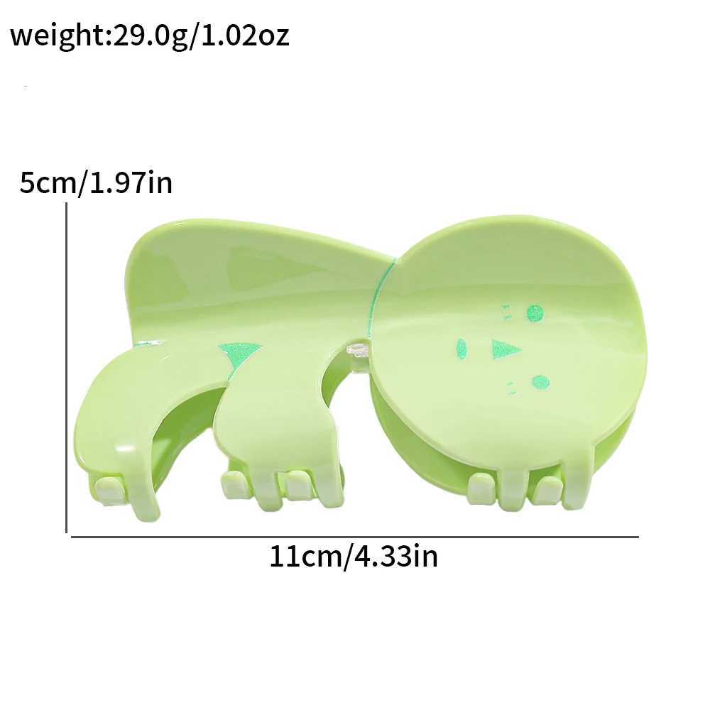 Cartoon Green Hair Clip Decoration Freshly Colored Practical Daily Use Hair Grips Hair Accessories Hairband HairpinW254021