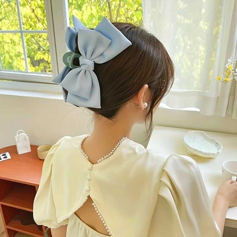 Super Large Bowknot Grip Clip Cute Hair Clip HighEnd Clip Hair Accessory For Women Bowknot Headwear Hair ClawsW254021