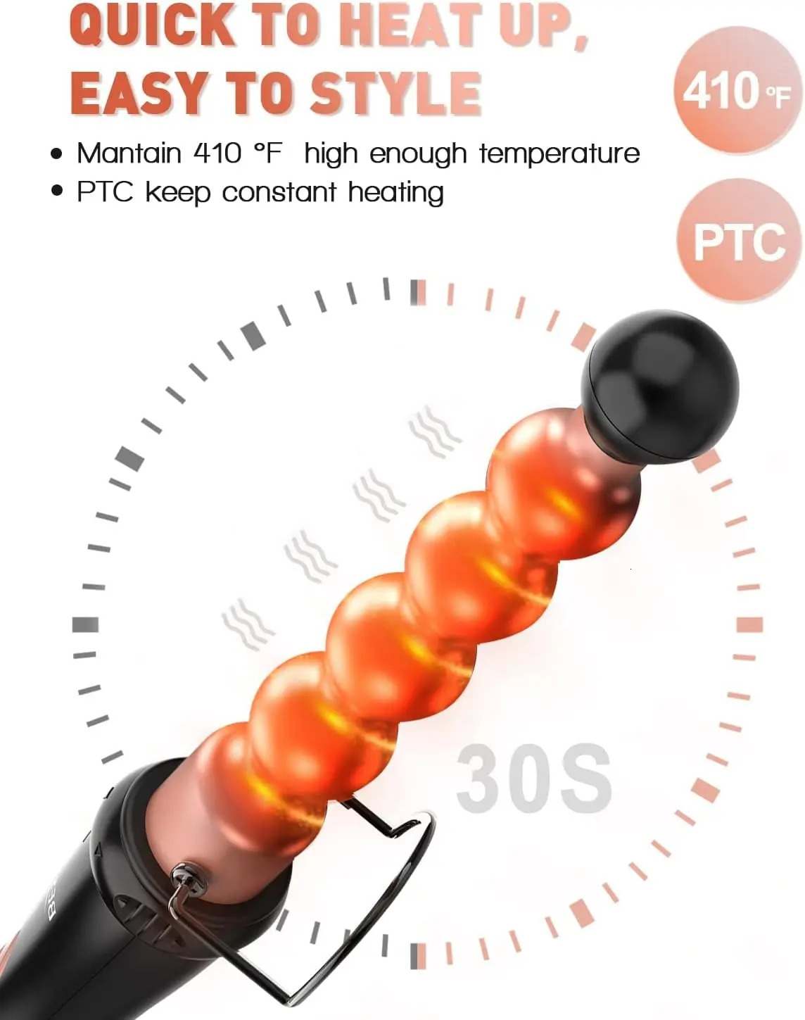 5 in 1 Curling Iron Set OPE PRO Curling Wand Iron with Interchangeable Barrels 035125 Hair Curler Wand for Hairstyle 251018