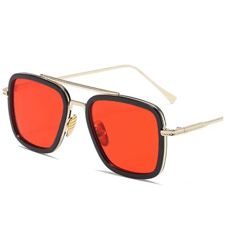 Luxury Square Sunglasses Men Women Brand Designer Retro Alloy Frame Big Sun Glasses Vintage Gradient Male Female Oculos Feminino J251114