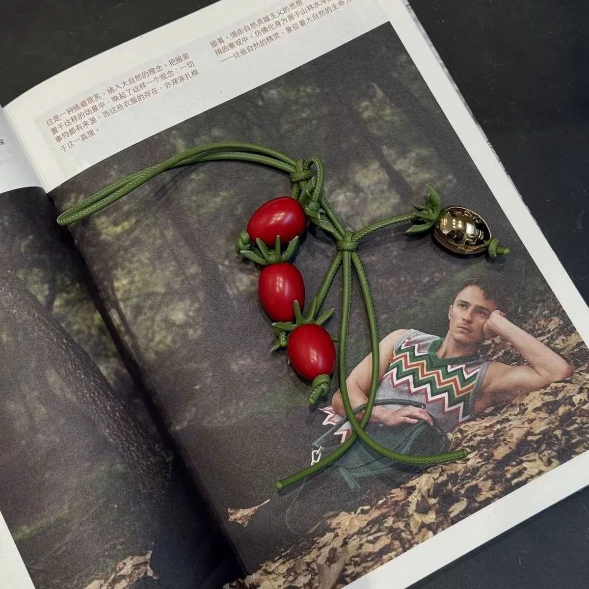 Bag Charm Exquisite Fruit Tomato Strawberry String Pendant Woman Allmatch Cute Backpack Pendant Bag Accessories J251121