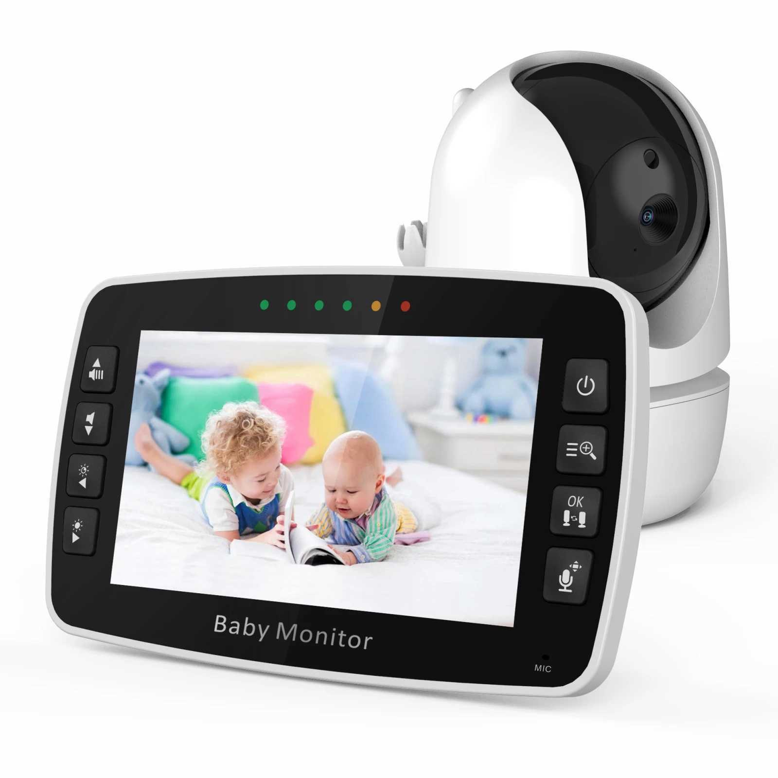 NEWS 43Inch IPS Screen Wireless PTZ Intercom Baby Monitor Temperature Display Nanny Cam Long Distance Baby Sitter Camera J251121