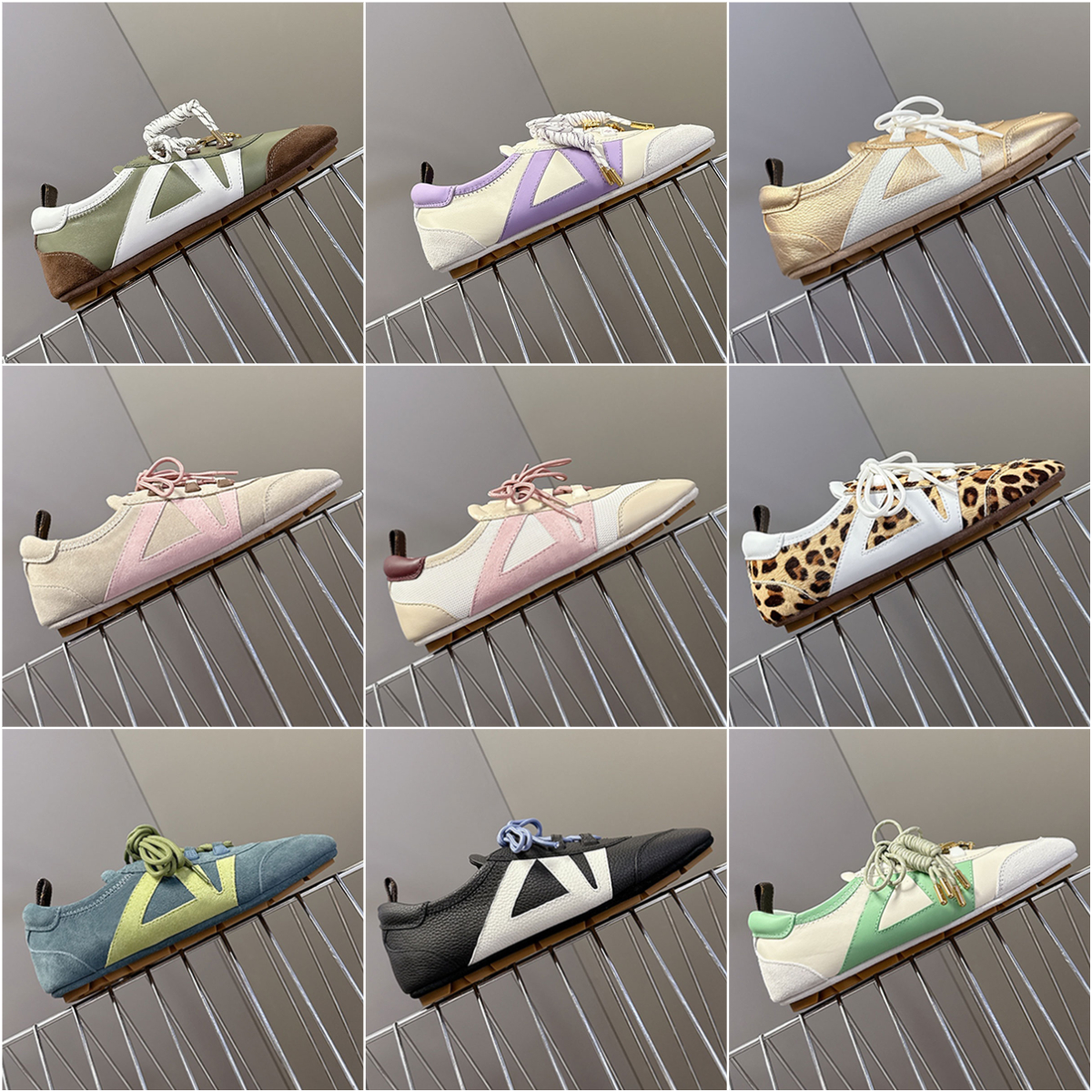 New colour ballet pump sneakerina sneakers luxury designer shoes womens ballet flats trainers women sneaker dress shoes ultralight suede flat shoes causal shoes