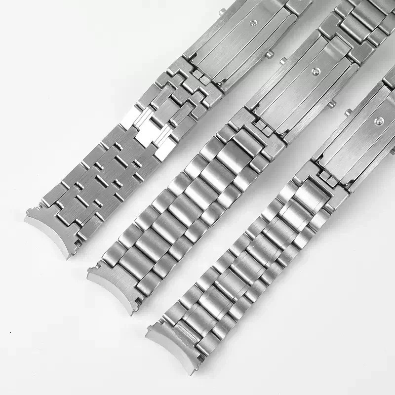 Solid steel watchband 18mm 20mm 22mm Silver Watch Band For omega strap 251016