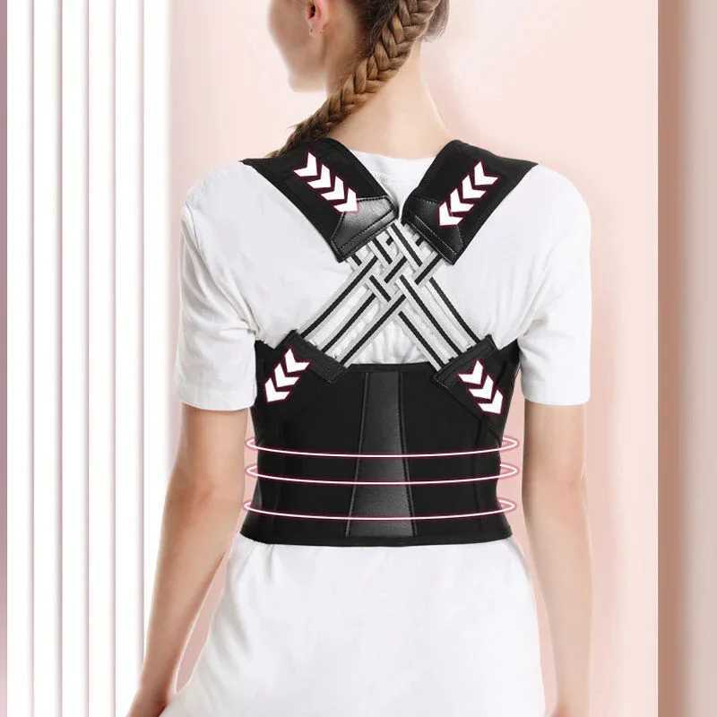 Ouzey Shoulder and back posture correction with camel straps adult body shape correction male and female back support1 D251021