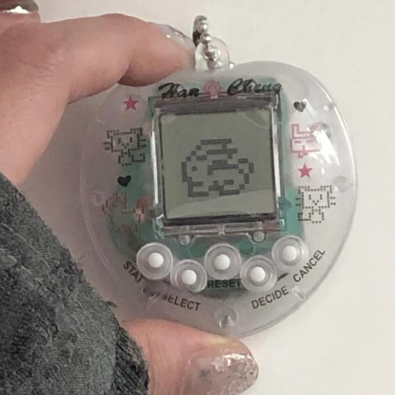 Korean Fashion Rainbow Game Console Bone Keychain Kawaii Harajuku Charm Y2K Crystal Heart Lock DIY Bag Pendant Keychain Vintage 251015