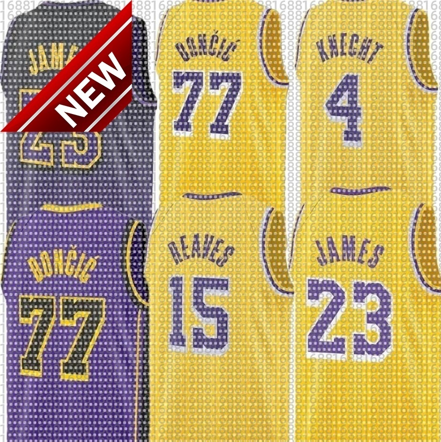 Laker Jersey Basketball Bryant James Doncic Austin Reaves Rui Hachimura Dalton Knecht Jaxson Hayes Goodwin Shake Milton Dorian Finney-Smith Jarred Vanderbilt men