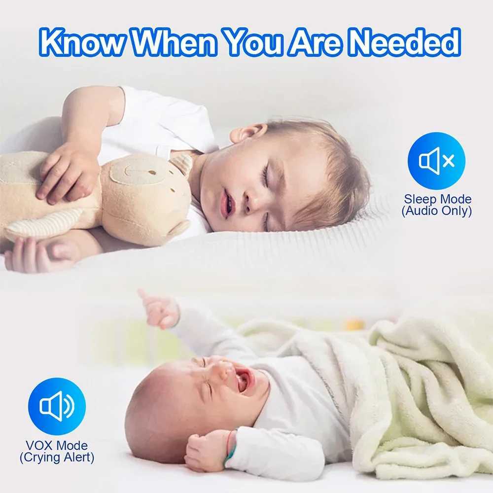 7 Inch Baby Monitor 2 Way Audio Night Vision 5000mAh Battery No WiFi Wireless Kids Protection Surveillance Video Camera 4X ZoomY251021