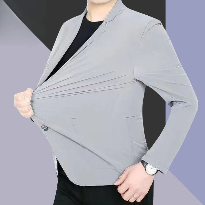 Legendary Paul Spring and Summer Small Suit Jacket Mens Suit Top Mens Sun Protection Casual Highend Lightweight Jacket 251021