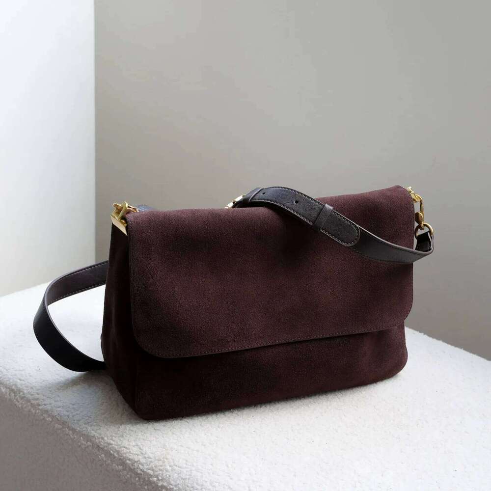Suede For Women Autumn Winter New Messenger Vintage Simple Large Capacity Shoulder Crossbody Bag Leather 251021