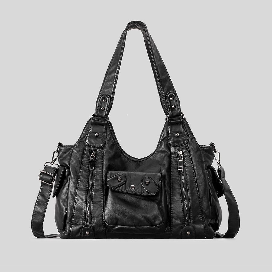 Vintage Vintage Style Y2k Spicy Girl Large Capacity Designer Bag New Autumn And Winter Trend Multi Pocket Luxury Handbag Women's Shoulder Bag