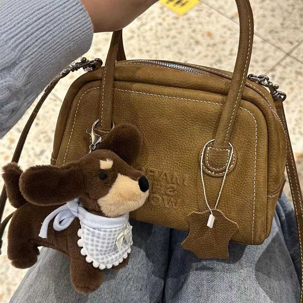 Plush Bag Decoration Small Cartoon Dog Bag Charm Cute Sausage Dog Pendant Cute Dog Backpack Keychain For Gifts Backpack W251021