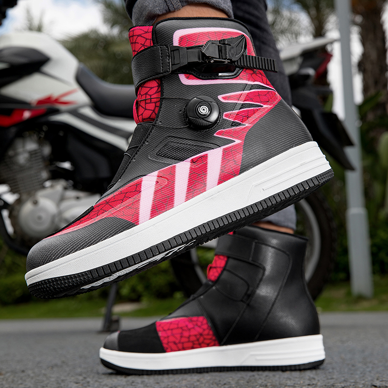 Motorcycle Riding Shoes - Four Seasons Offroad Boots, Racing Short Boots, Motorcycle Travel Equipment for Men & Women