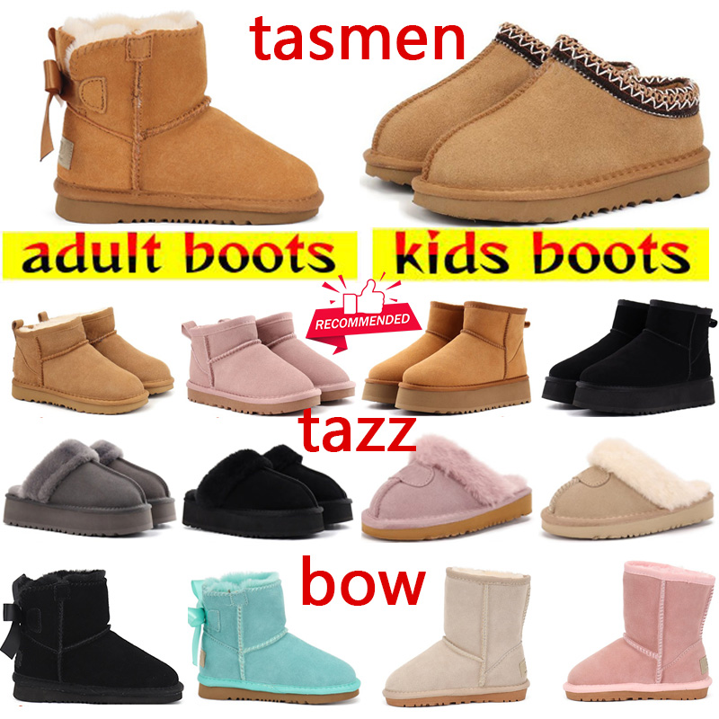 Kids Boots Snow boots adult Booties Toddler Tazz Tasman men women Toddler boots Children winter Half Boots Youth Athletic Boys Infant Girls Chaussures baby Booties