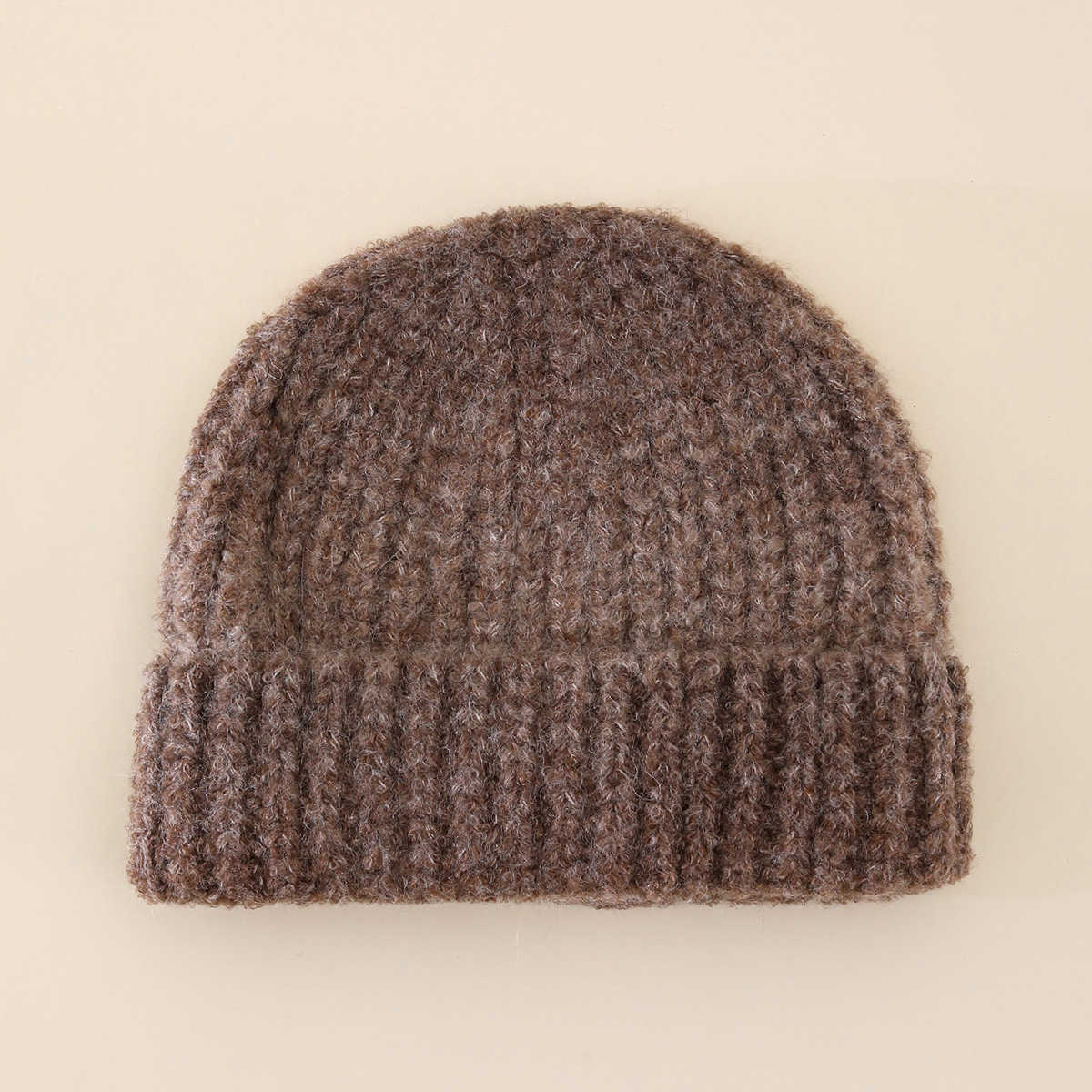 New Style Knitted Hat Gradient Rainbow Knitted Hat Winter Warm Casual Fashion Rolled Edge Wool Hat H251020