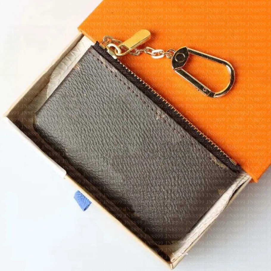 KEY POUCH Designers Mini Wallet Fashion Women Mens Keychain Ring Credit Card Holder Coin Purses Luxury M62650 w box wallet Purse