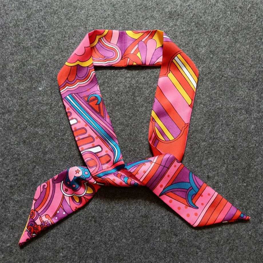 New Design Drive Silk Scarf 2023 Luxury Brand Scarf Wen Skinny Bag Hair Neck Scarf Foard Fme bandW251021