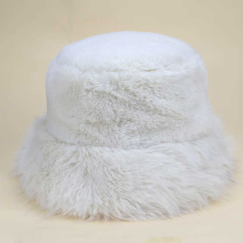Autumn Winter Plush Fisherman Hat for Women Personalized Warm Thickened Fashionable Windproof Bucket Hat Outdoor Warm Hat H251020