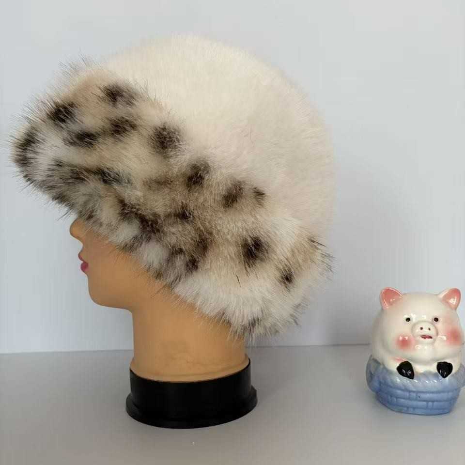 Winter Plush Fisherman Hat Warm Ear Protection Bucket Hat Hat Slimming Coldproof Hat for Women H251020