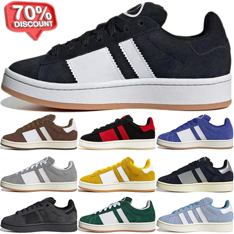 Luxury designer shoes Campus 00s Suede Sneakers grey Black Dark Green Cloud Wonder White Valentines Day Semi Lucid Blue Ambient Sky mens womens trainer casual shoe 00