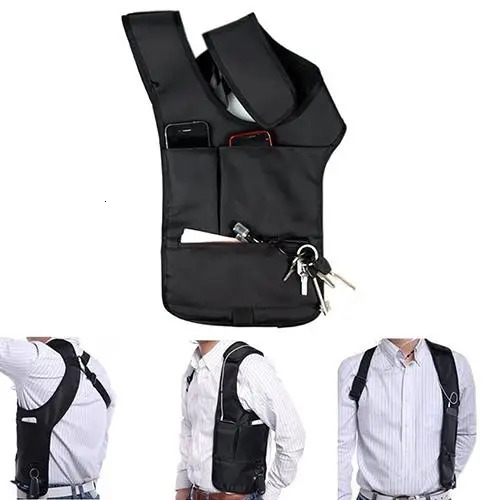 Armpit Bag with Adjustable Strap Antitheft Portable Chest Bags Men Underarm Shoulder Hidden Multi Pockets Messenger Sling bags 251020