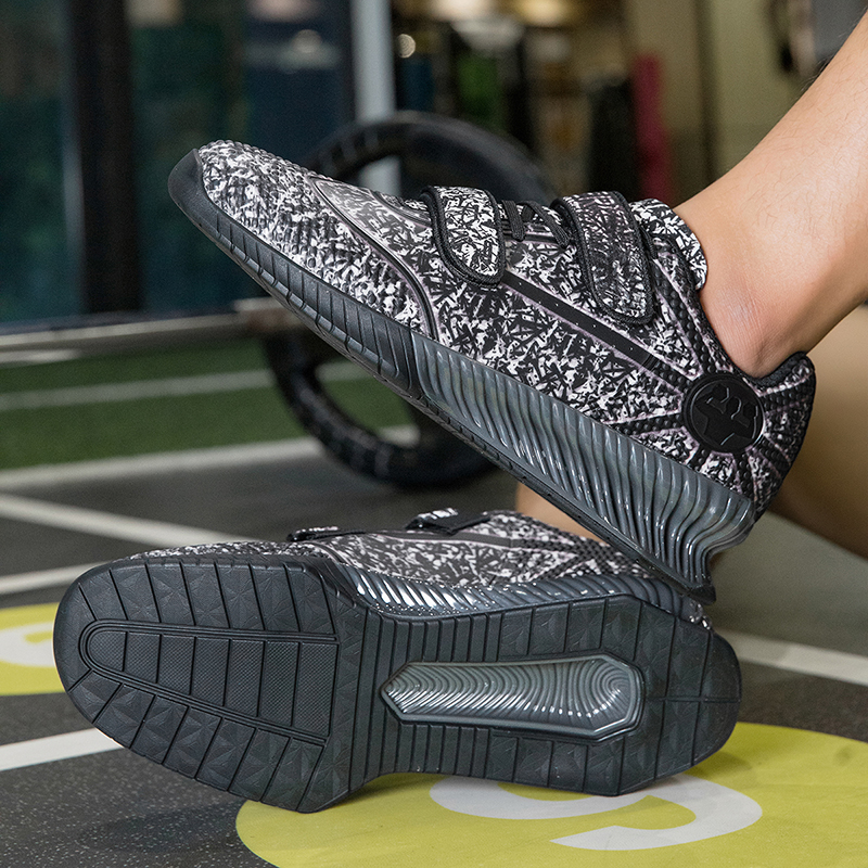 Men's Squat Specific Shoes Anti-Slip with Reinforced Support for Gym Weightlifting Effectively Prevent Ankle Sprains in Strength Training
