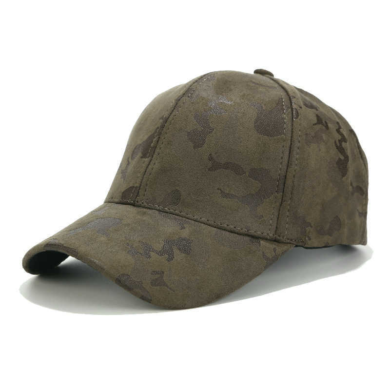 Suede Camouflage Baseball Cap Womens Outdoor Sports Jungle Hat Sun Visor Hat H251020