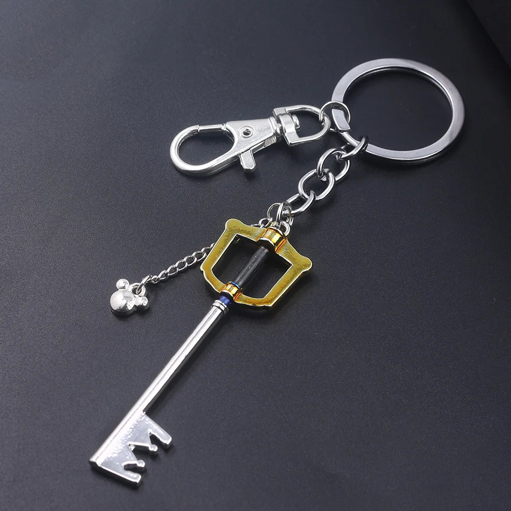 Game Kingdom Hearts Sora Key Keychain Keyblade Weapon Model Removable Metal Keyring Men Car Women Bag Accessories Jewelry 251015