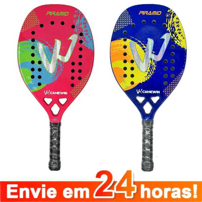 3k CamewinFull Carbon Fiber Beach Tennis Racket Rough Surface Cover Bag Send Overglue Gift Present 2024 W251021