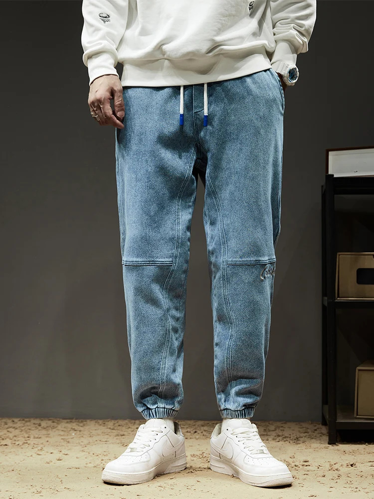 Autumn Baggy Jeans Men Streetwear Denim Jogger Pants Loose Fit Stretch Cargo Trousers 251017