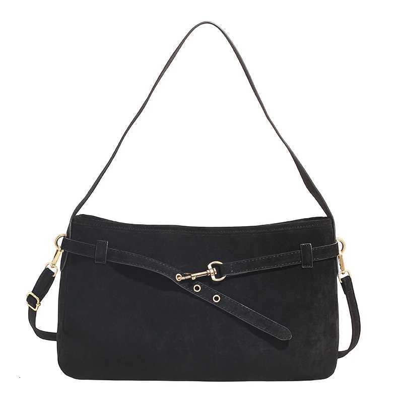 Classic Faux Suede Armpit Bag for Women Exquisite Square Shoulder Purse Stylish Autumn Winter Minimalist Designer Underarm ToteXJ251021