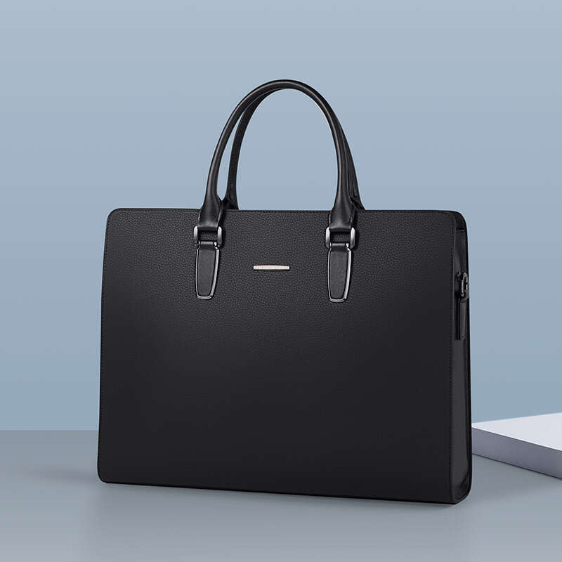 Luxury bag Briefcase Cowhide Handbag Business High end Men s Genuine Leather Single Shoulder Document Bag