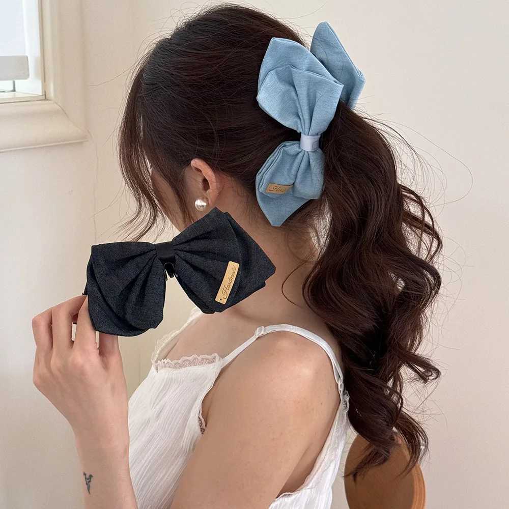 Korean hair accessories banana clip bow 2025 high ponytail new pin for women girl large leading fashion trendy popular catchesW254021