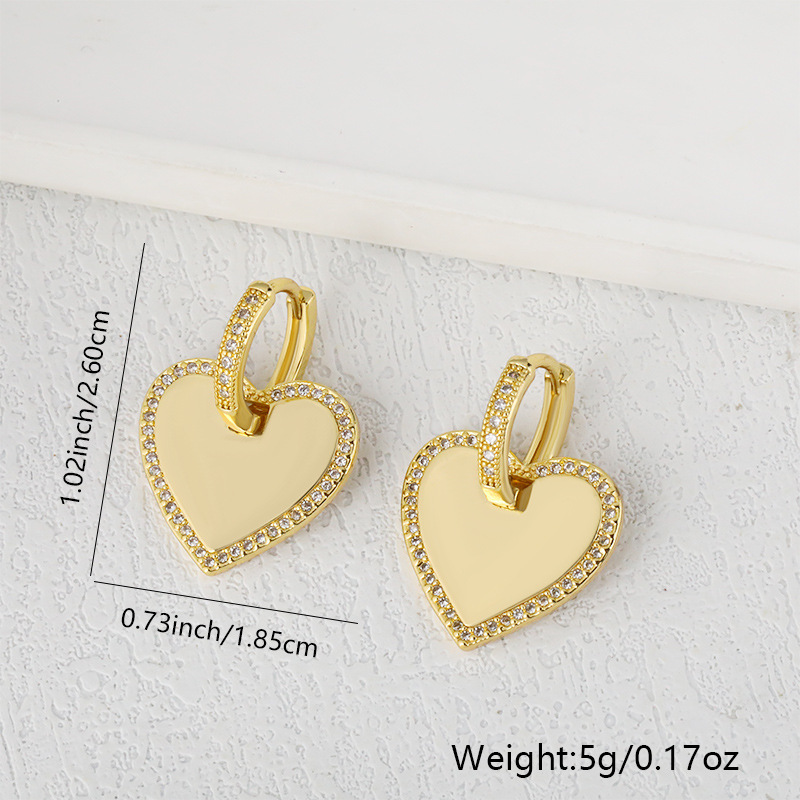 Designer earrings 18K gold-plated zircon shell love butterfly pendant necklace for women's minimalist temperament Women's earrings S925 ster