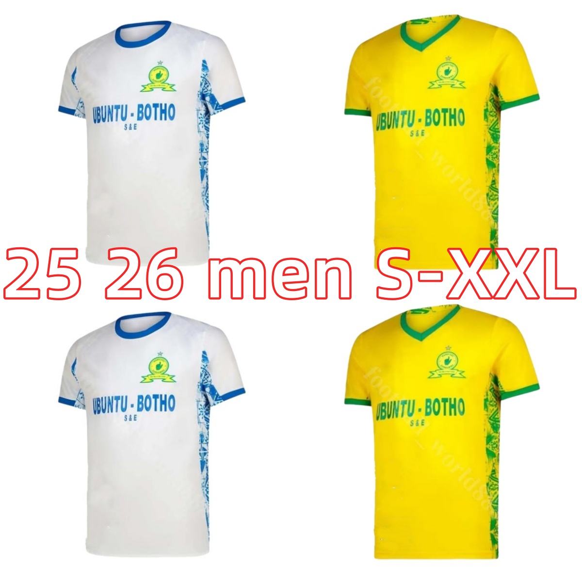 25 26 Mamelodi Sundowns Soccer Jerseys world cup Home yellow away blue Short Sleeve Football Shirts men kits 2025 2026 player version S-2XL