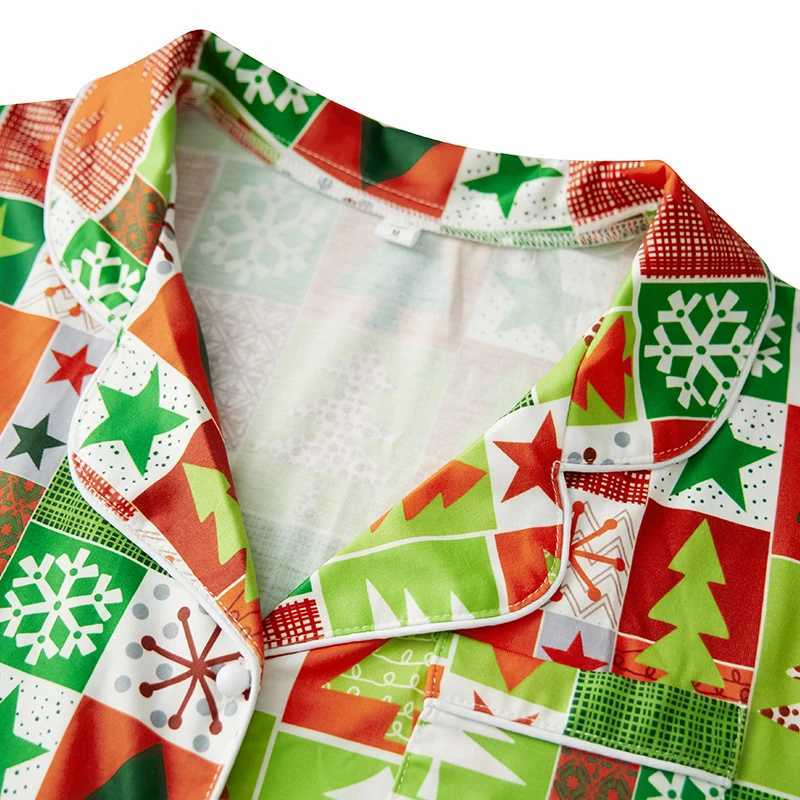 Matching Family Christmas Pajamas Short Sleeve Tops and Shorts Set for Family Couples Adult Kids Sleepwear L251021FYDR