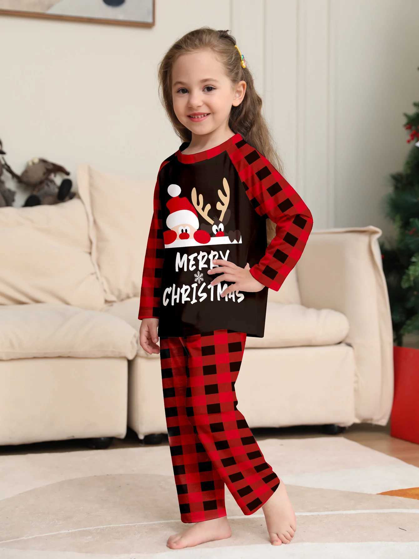 Xmas Family Matching Outfits 2023 Christmas Pajamas Family Clothes Family Christmas Pajamas Set Deer Mother Kids Adult Baby L251021EBO2