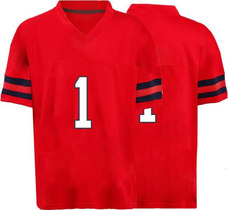 2025 new Custom Mens/Youth Football ed T-Shirt for Sports Fan Navy/Red No Brand/s Comfortable