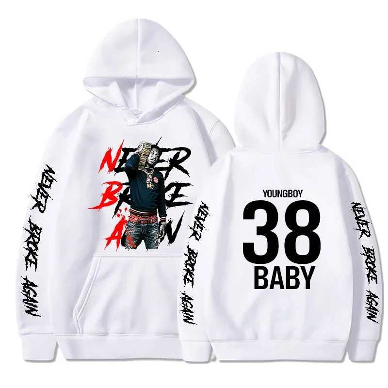 Never Broke Again Hoodie Mens Fashion YoungBoy Printed Sweatshirt Men and Women Cool Autumn and Winter Casual Sports Pullover W251021