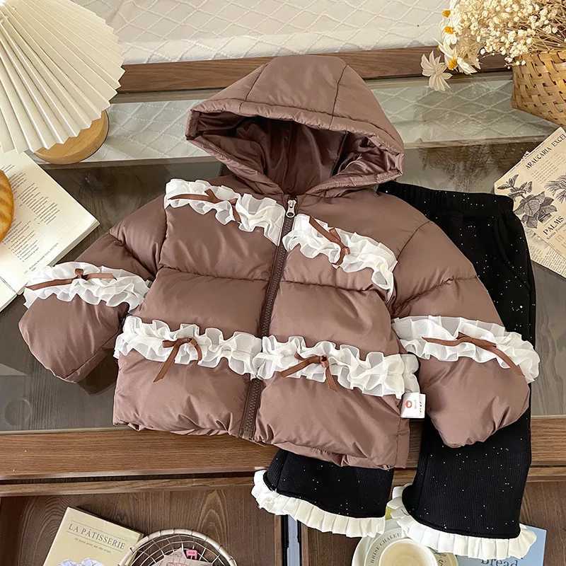 Toddler Girl Winter Clothes 2025 Lace Russia Thick Warm Children 18Y Girls Down Jacket 90 White Duck Kids Girls Outerwear CoatT251021
