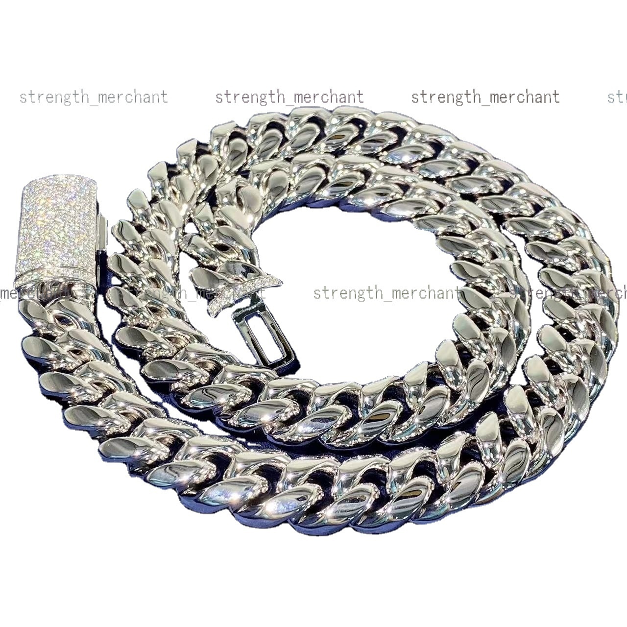 Luxury Mens 16K Gold Plated Platinum 925 Silver Mosonite Cuban Chain Bracelet Hip Hop Style Fashion Necklaces Gift