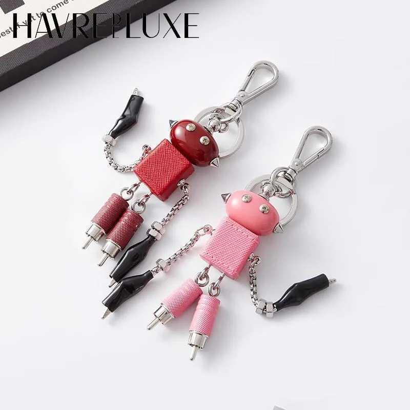 Robot charm for punk bag metal pendant design sense cool not easy to fade keychain bag accessories J251121