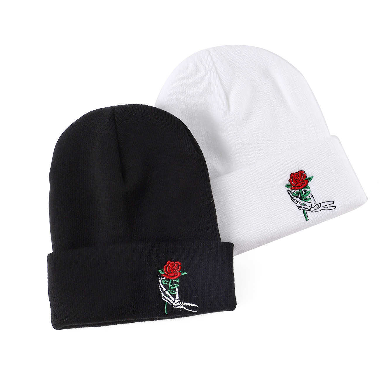 Four Seasons Embroidered Knitted Hat Windproof Versatile Simple Fashion Couple Hat Versatile Letter Men and Women Cold Hat H251020